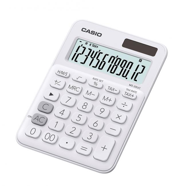 Casio MS-20UC Taschenrechner, weiß