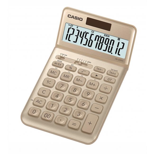 Casio JW-200SC GD Taschenrechner Gold