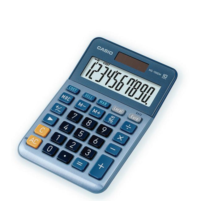 [CS100424] Casio MS-100 EM Taschenrechner