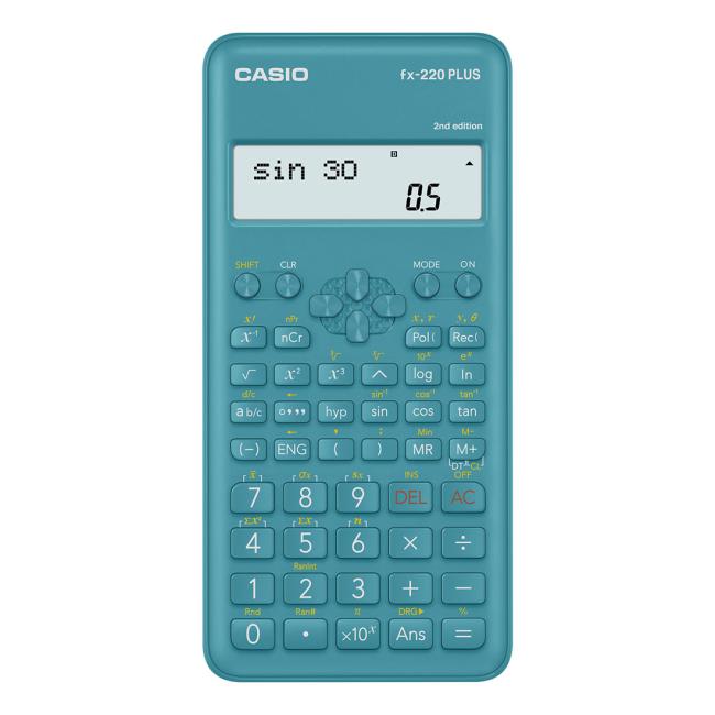 Casio fx-220 PLUS wissenschaftlicher Taschenrechner blau-grün