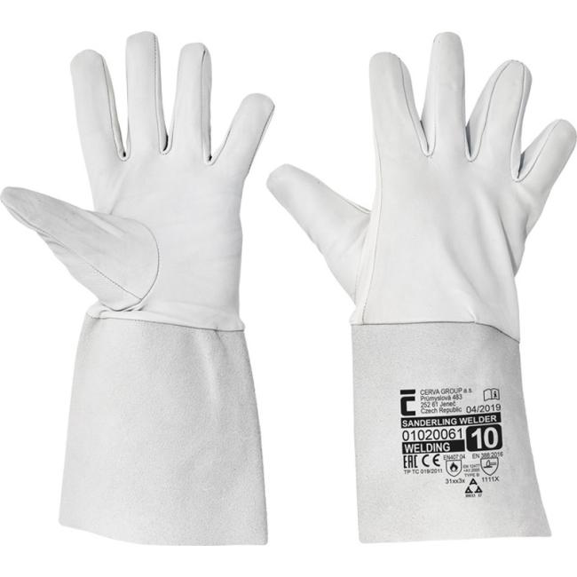 [CV006727] Schweißerhandschuhe aus Vollleder, Größe 8/M