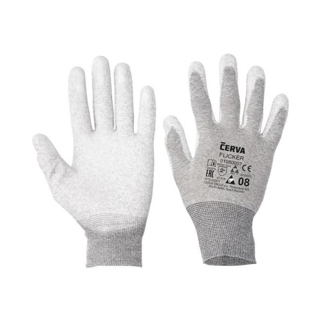 [CV079910] Nylonhandschuhe, nahtlos, gestrickt, FLICKER, Größe 10/XL