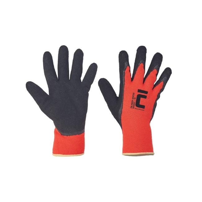 PALAWAN WINTER Latexhandschuhe, orangefarbenes Latex, Größe 9/L