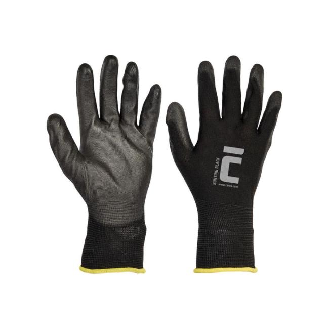 Nylonhandschuhe BUNTING BLACK, Größe 7/S