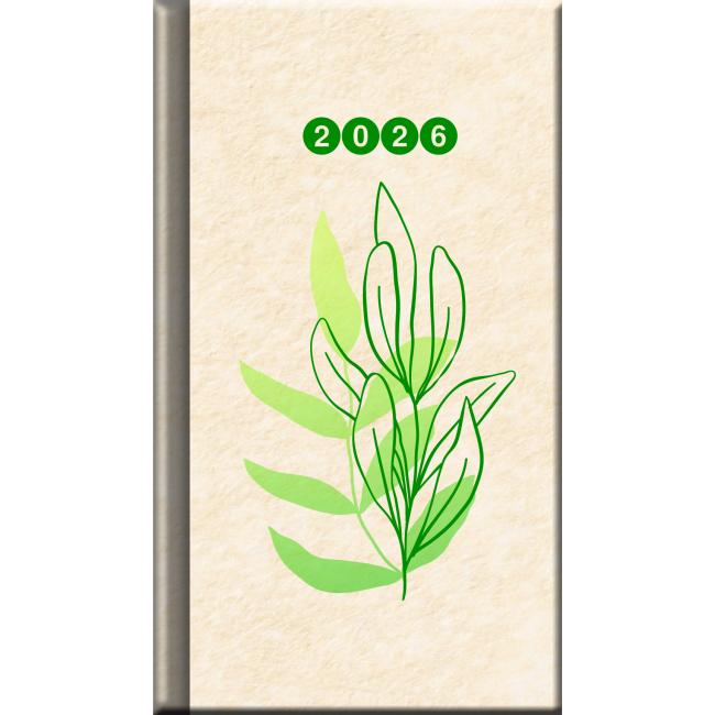 [D133] Wochenkalender FSC A6 8x14 cm - EKO 2026