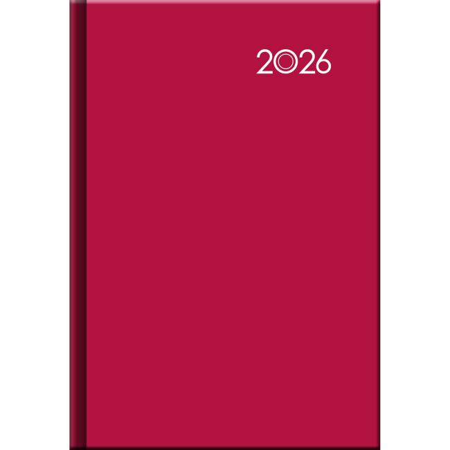 [D57] FALCON Wochenkalender A5 14,2 x 20,4 cm rot 2026