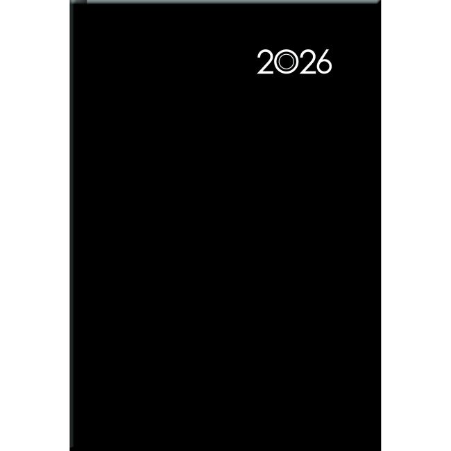 FALCON Wochenkalender A5 14,2 x 20,4 cm schwarz 2026
