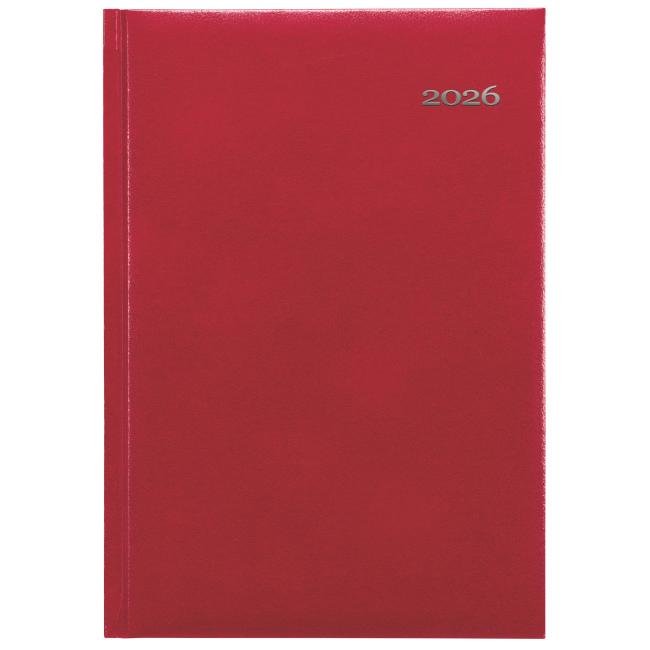 Kronos Tageskalender A5 14,8 x 21 cm rot 2026