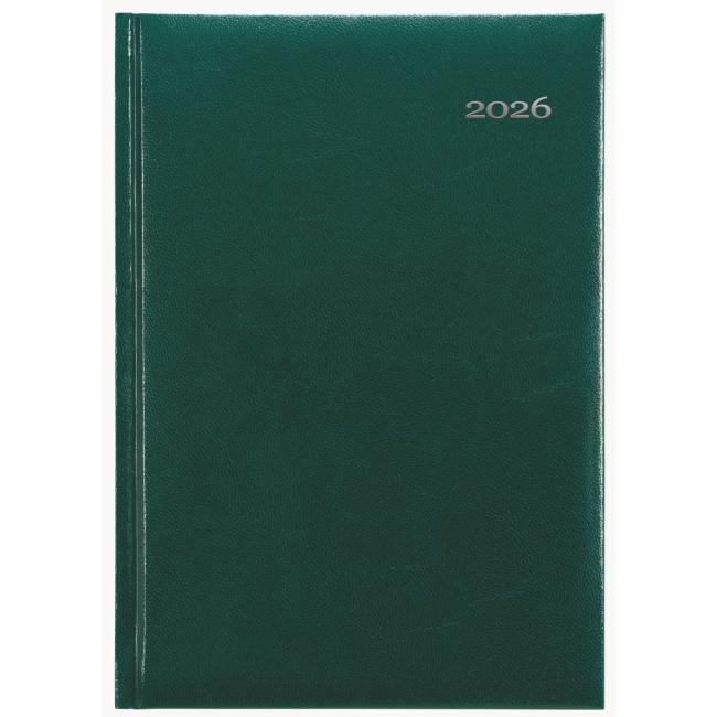 Kronos Tageskalender A5 14,8 x 21 cm grün 2026