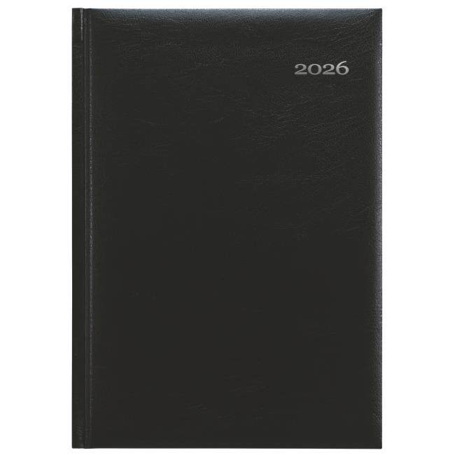Kronos Tageskalender A5 14,8 x 21 cm schwarz 2026