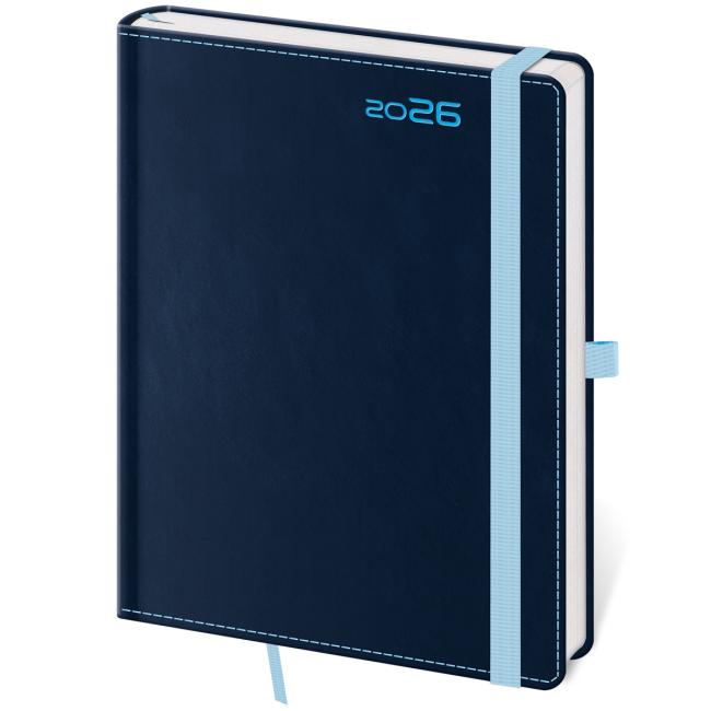 DOUBLE BLUE Tageskalender A5 14,3x20,5cm 2026