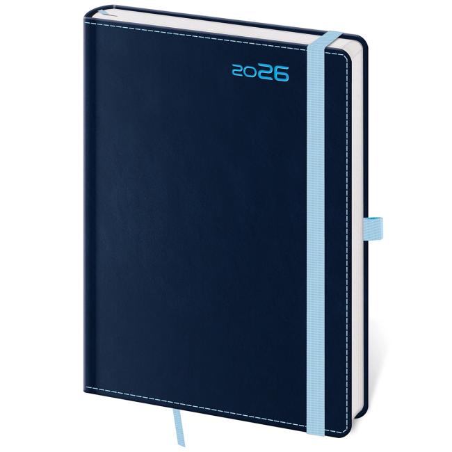 DOUBLE BLUE Wochenkalender B6 12x16,5cm 2026