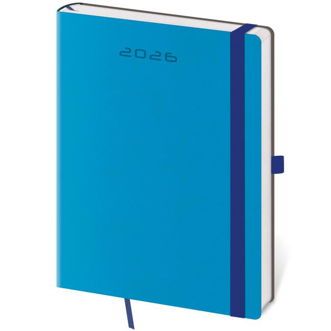 Flexies Wochenkalender B6 12x16,5cm blau 2026