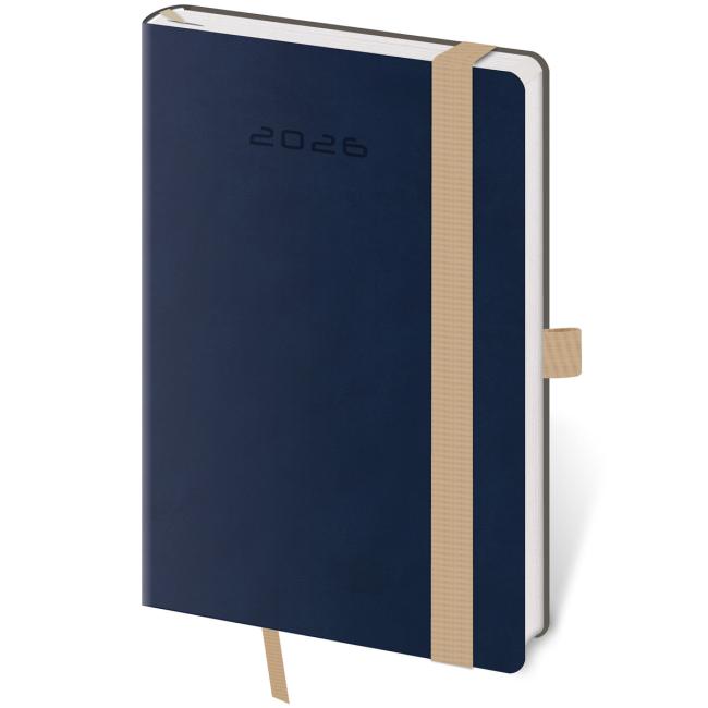 Flexies Wochenkalender im Taschenformat A6 9x14cm dunkelblau 2026