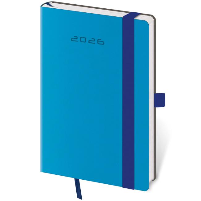 Flexies Wochenkalender im Taschenformat A6 9x14cm blau 2026