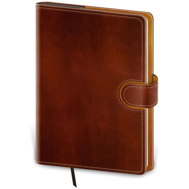 Tägliches Wendetagebuch A5 14,3 x 20,5 cm - braun/braun 2026