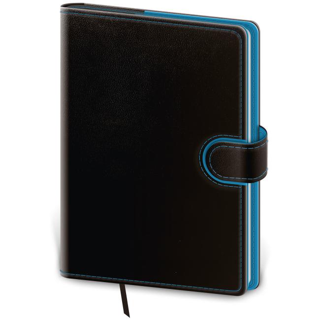 [DFL432-2] Flip-Tagebuch B6 12x16,5cm - schwarz/blau 2026