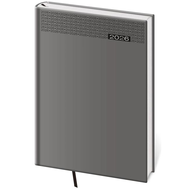 Gommato Wochenkalender B5 17x24 cm grau 2026