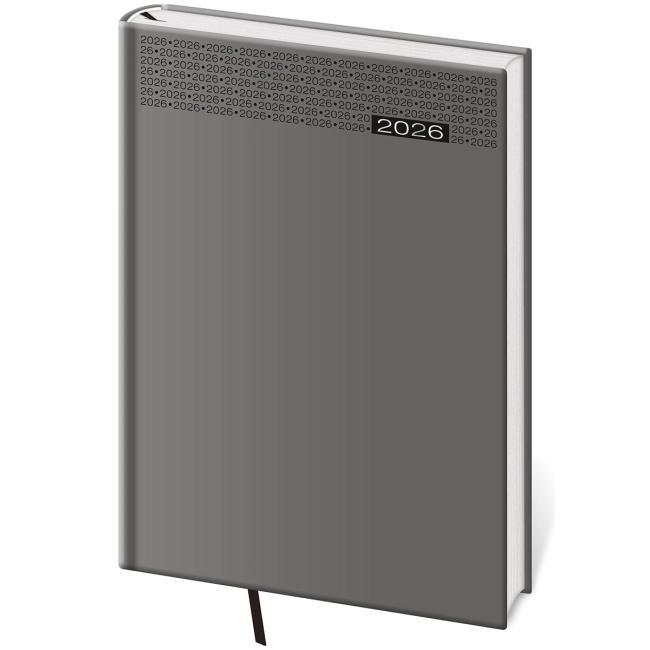 Gommato Wochenkalender A5 14,3x20,5 cm grau 2026