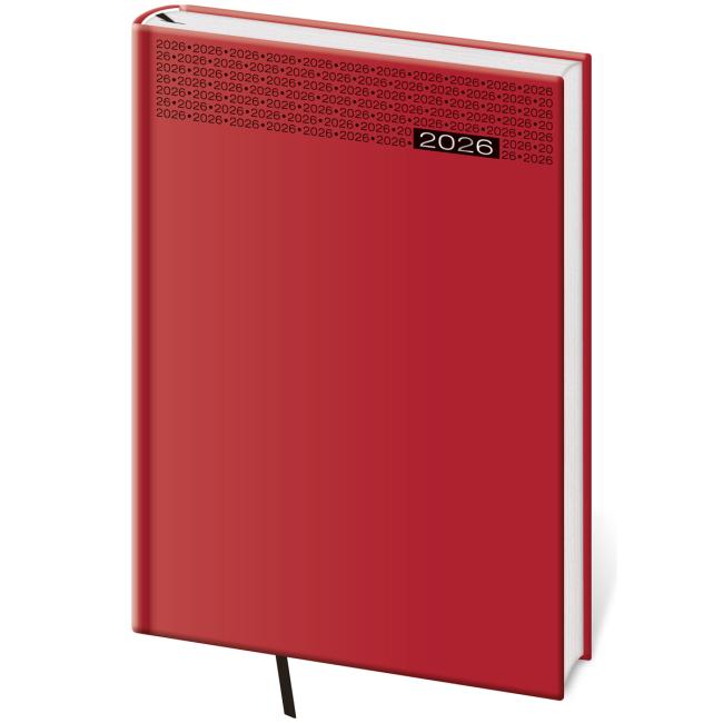 Gommato Wochenkalender A5 14,3x20,5 cm rot 2026