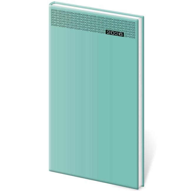 Gommato Wochenkalender im Taschenformat, türkis, 2026