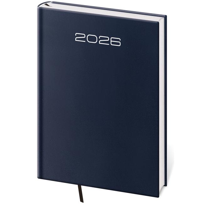 Tagebuch Old Karachi täglich A5 14,3x20,5 cm blau 2026