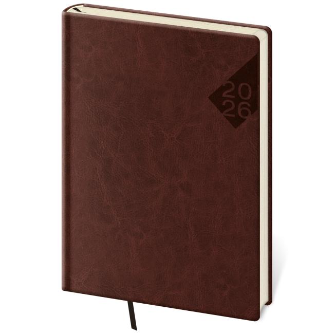 [DN422-5] Nebraska Tagebuch A5 14,3x20,5 cm Englisch rot 2026