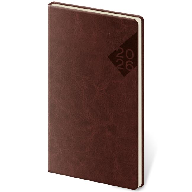 [DN426-5] Nebraska Wochenkalender im Taschenformat, Englisch, Rot, 2026