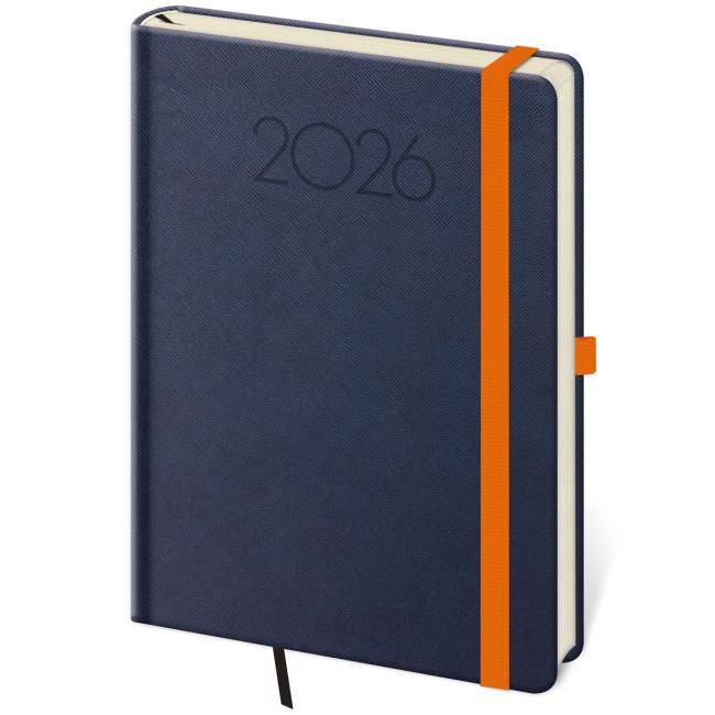 Neuer Praga-Tagebuchkalender A5 14,3 x 20,5 cm blau 2026