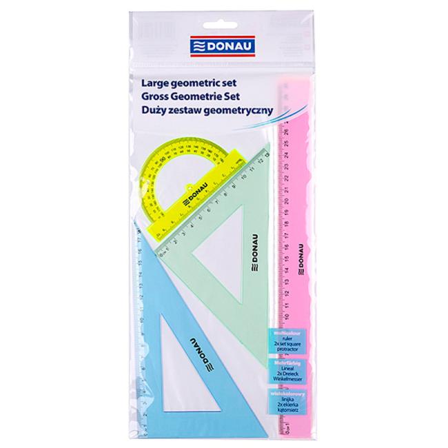 [DO084904] Zeichenlineal-Set DONAU, große Farbauswahl