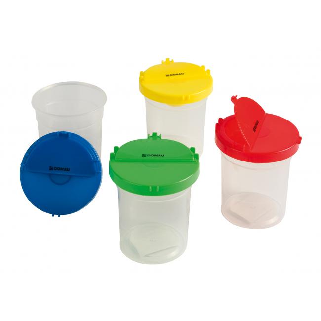 [DO139099] DONAU Plastik-Wasserbecher, Farbmix