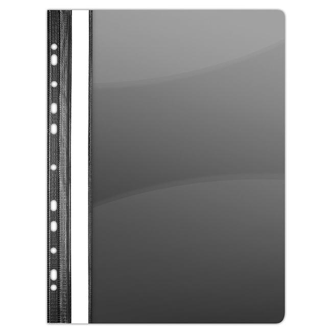 [DO170401] PVC-Schnellbinder mit Euro-Perforation, DONAU glänzend schwarz