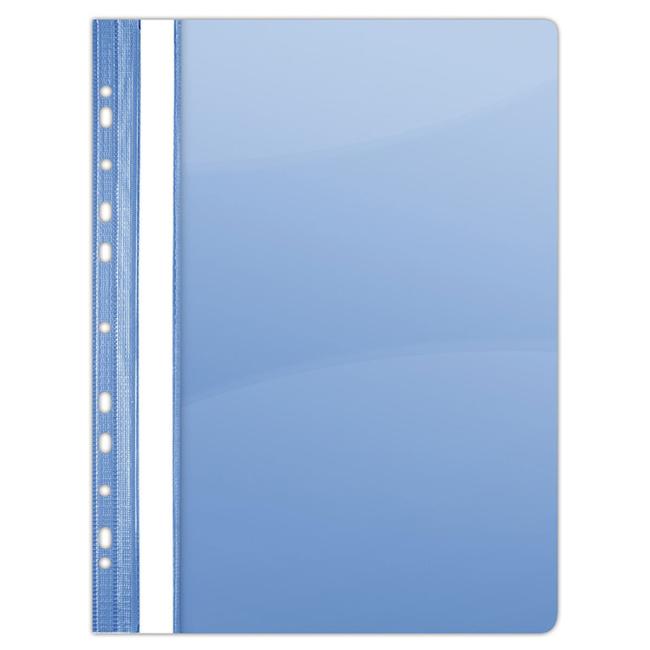 PVC-Schnellbinder mit Euro-Perforation, DONAU glänzend blau