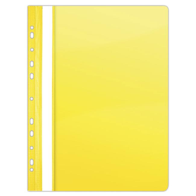 [DO170411] PVC-Schnellbinder mit Euro-Perforation, DONAU glänzend gelb