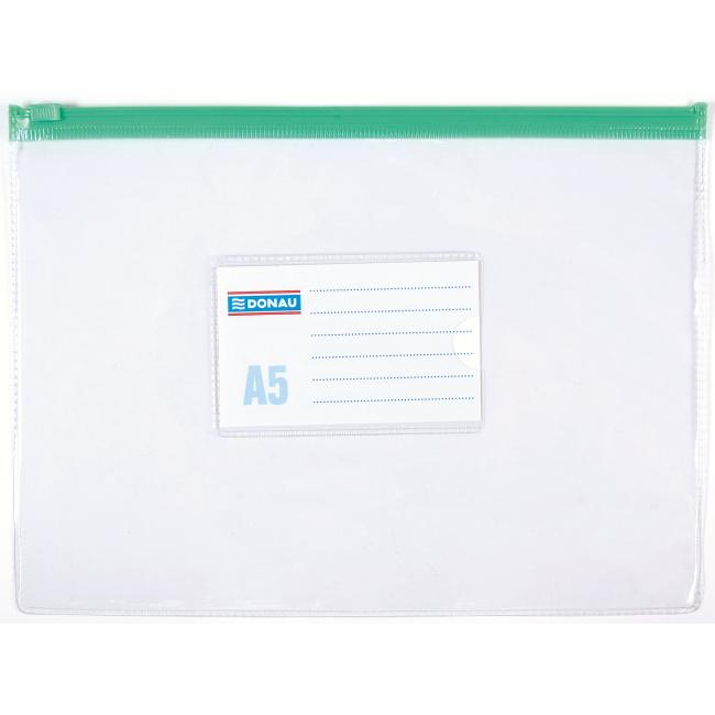 Kunststoffmappe A5 mit Reißverschluss DONAU