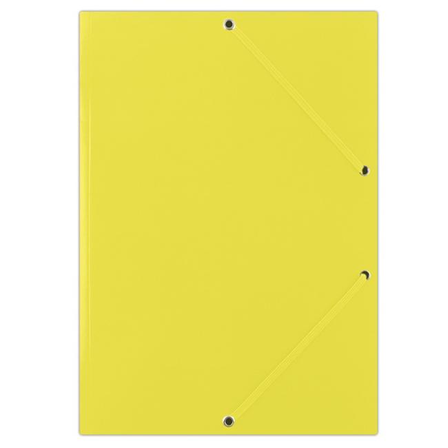 Glänzende Kartonverpackung mit Gummiband, DONAU gelb