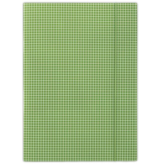 [DO206906] Kartonverpackung mit Gummiband DONAU grün kariert