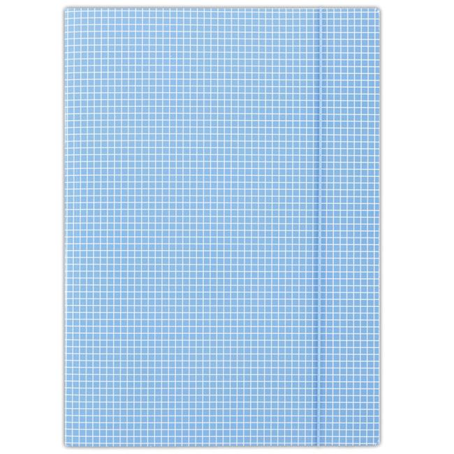 [DO206910] Kartonverpackung mit Gummiband DONAU blau kariert