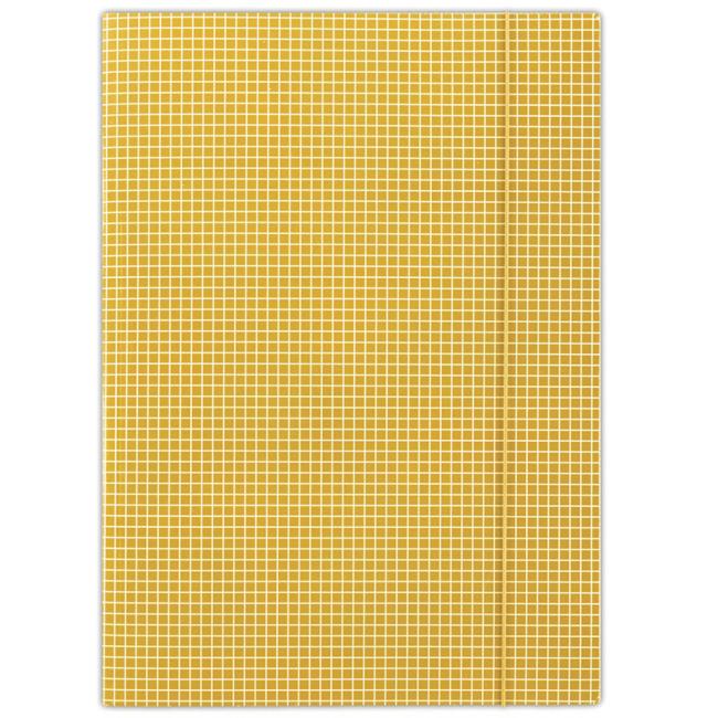 [DO206912] Kartonverpackung mit Gummiband DONAU orange kariert