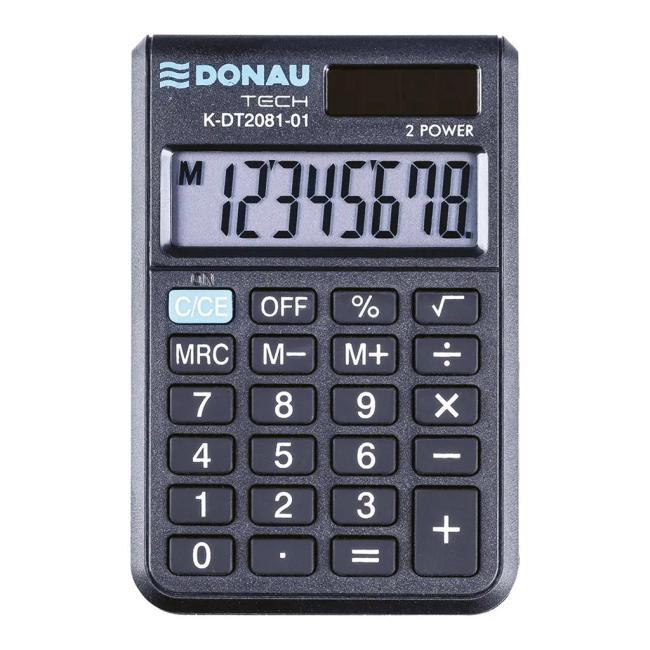 Taschenrechner Donau Tech K-DT2081 schwarz