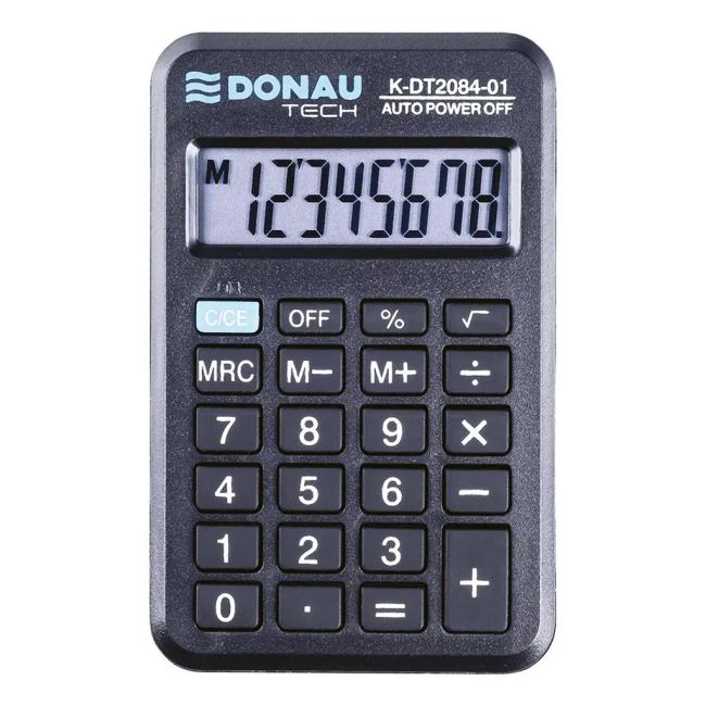 [DO208401] Taschenrechner DONAU TECH K-DT2084 schwarz