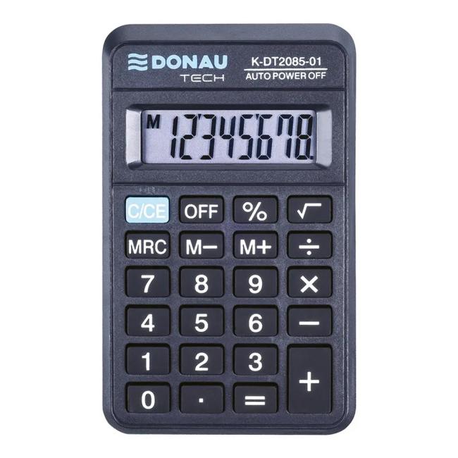 Donau Tech K-DT2085 Taschenrechner, schwarz