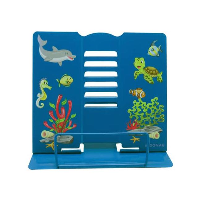 [DO210004] DONAU Buchständer aus Metall, blaues Tiermotiv