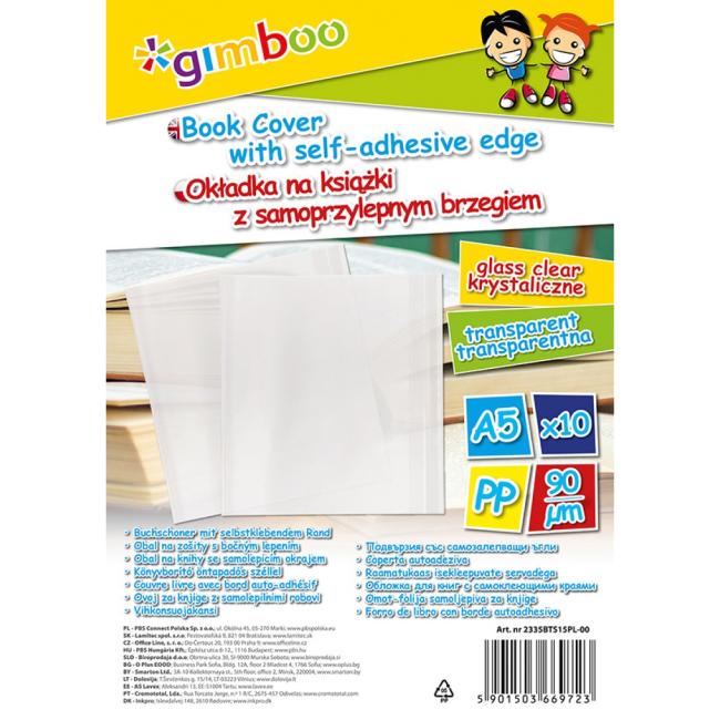 [DO233571] Gimboo A5 Notizbuchhüllen, selbstklebend, 25 x 45 cm, 90 µm