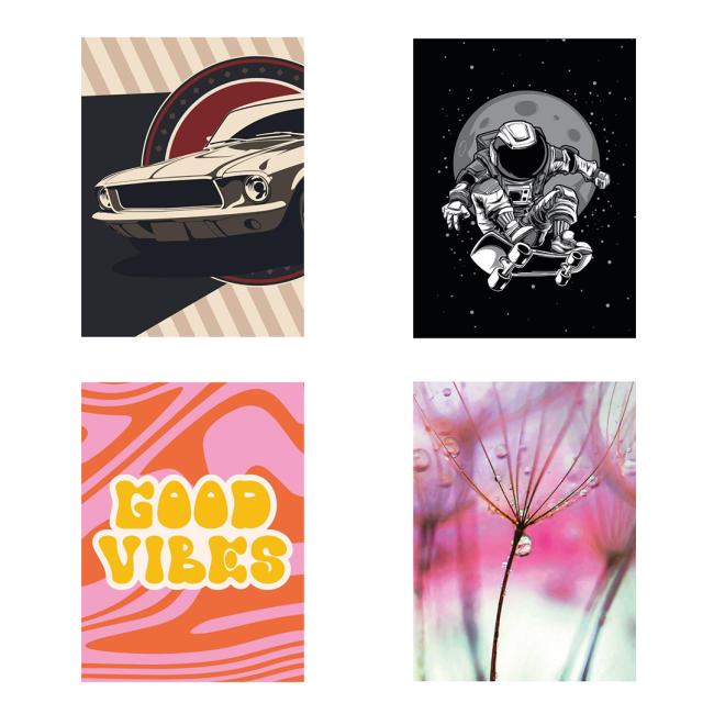 Notizbuch 564, A5, liniert, 70 g, verschiedene Motive