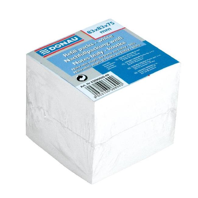 [DO309000] Notizblockwürfel, ungeklebt, 83 x 83 x 75 mm, weiß