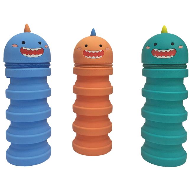DONAU Pop-Up Monster Silikon-Stifteetui 12,7–19,7 mm, verschiedene Farben