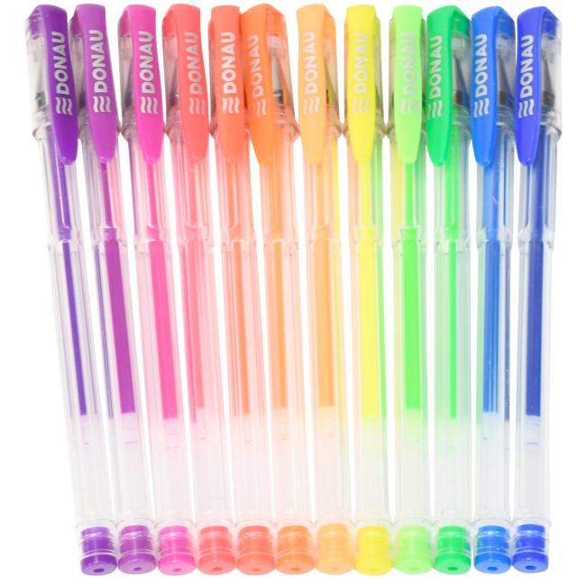 [DO322262] DONAU Neon-Gelstifte, 12 Farben