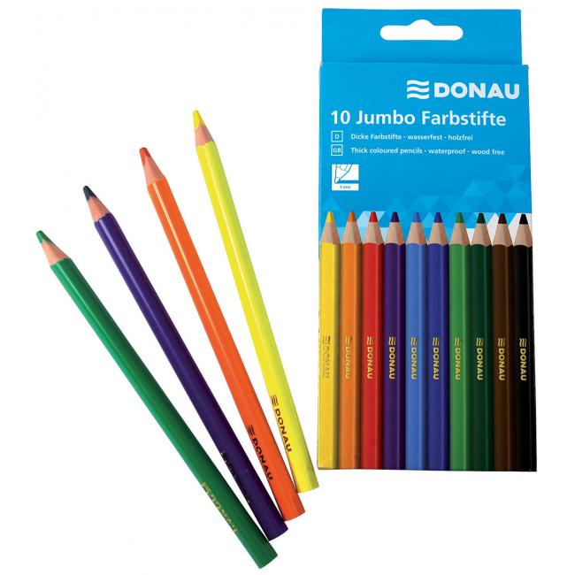 [DO330174] DONAU Jumbo-Buntstifte, 10er-Set