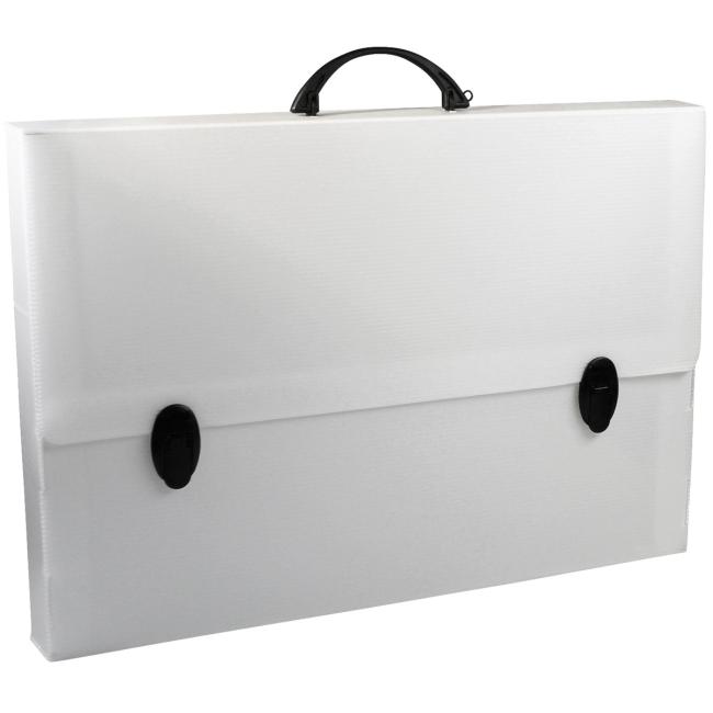 [DO330330] Kunststoff-Aktentasche A3+ mit Griff DONAU transparent